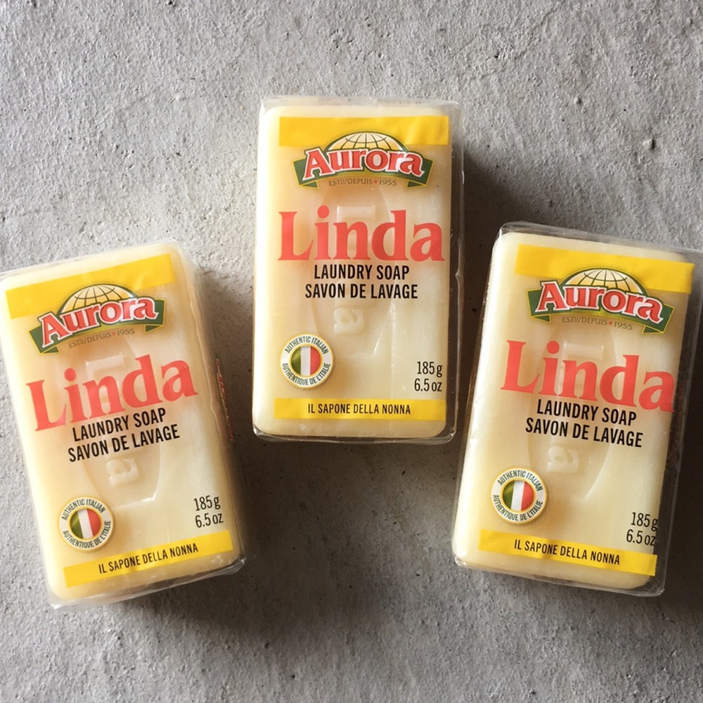 Authentic Italian Linda Laundry Soap Stain Remover Bar 3 Pack